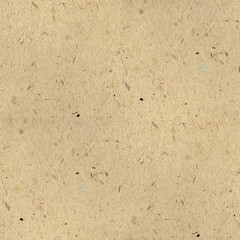 Old paper or carboard texture in subtle brown tones. recyclyng paper with many fibers. Seamless background. 