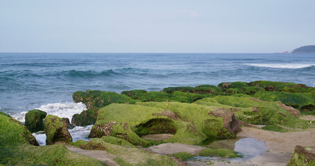 Fototapeta na wymiar Laomei Green Reef in Taiwan