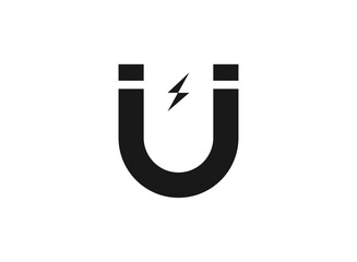 Magnet icon vector illustration isolated on white background.