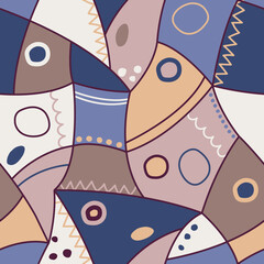 Obraz premium colorful ornament design patchwork style