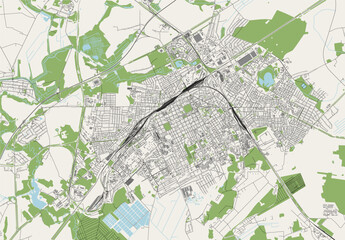 map of the city of Baranavichy, Belarus