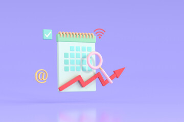 Fototapeta premium 3D rendering business concept picture