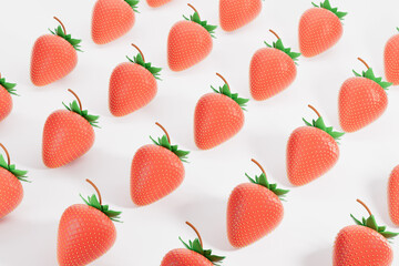 3d rendering different fruit