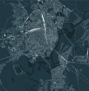 map of the city of Gomel, Belarus