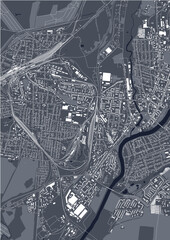 map of the city of Orsha, Belarus