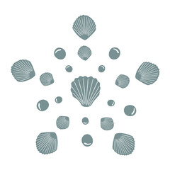 Graphic elements with flowing shapes, creative composition, .wavy figures