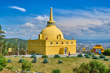 Datsan Rinpoche Bagsha in Ulan-Ude city of the Republic of Buryatia, Russia.