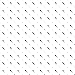 Square seamless background pattern from geometric shapes are different sizes and opacity. The pattern is evenly filled with big black screwdriver symbols. Vector illustration on white background