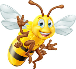Honey Bee Cartoon Character