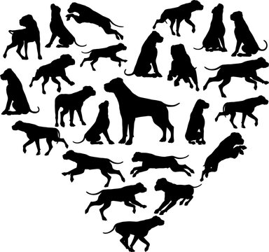 Dog Heart Silhouette Concept