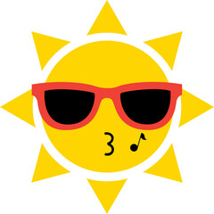 smiling sun cartoon