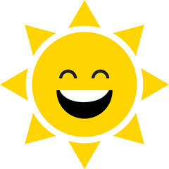 smiling sun cartoon