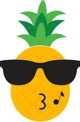 smiling sun glasses, pie apple icon