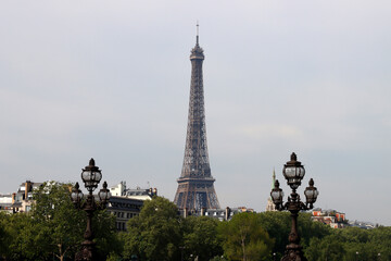 Fototapeta na wymiar Eiffel Tower of Paris, France