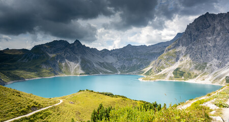 Lünersee, is a small alpine lake in the state of Vorarlberg, in the far west of Austria