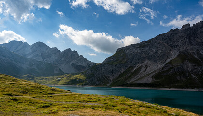 Lünersee, is a small alpine lake in the state of Vorarlberg, in the far west of Austria