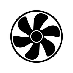 Exhaust fan icon. Ventilator symbol