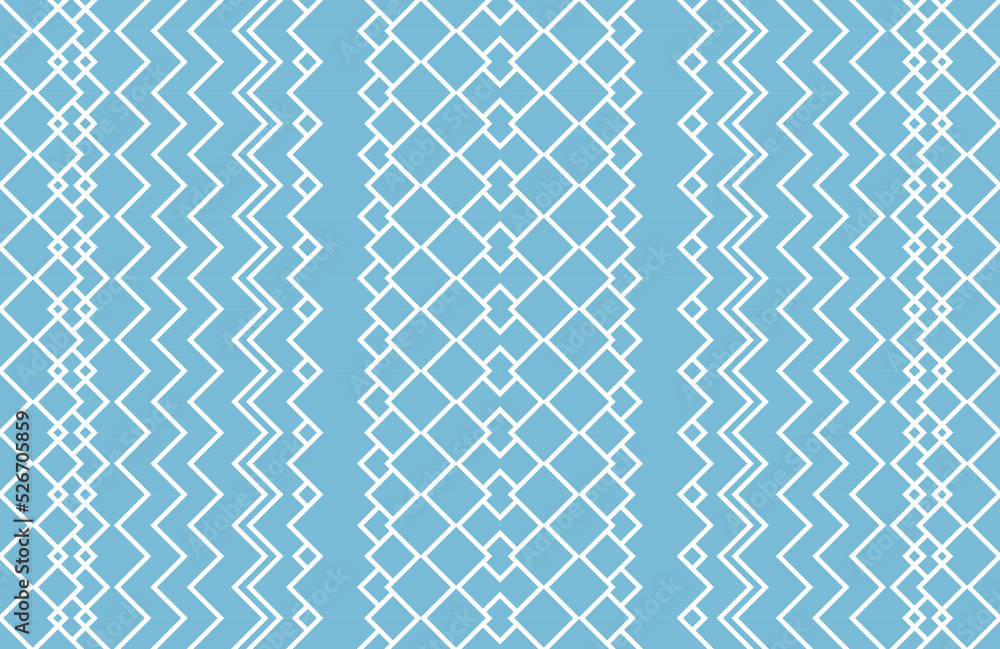 Poster rectangle background with use blue colors. line square patter ornament similar to paper.
