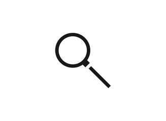 Search icon, Magnifying glass icon symbol vector illustration.