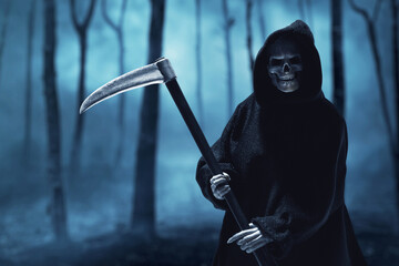 Grim reaper in the forest