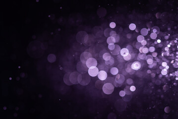 Abstract Purple bokeh defocus glitter blur background.
