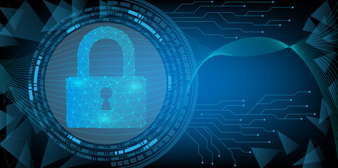 Hologram Security symbol modern future website background or cover page vector for technology and finance concept and education company