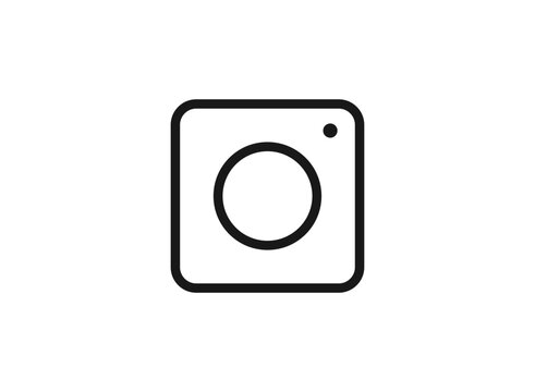 Camera icon. Social media sign icon. Vector illustration
