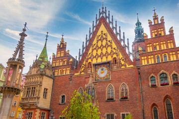 Fototapeta na wymiar City Hall in Wroclaw, Poland