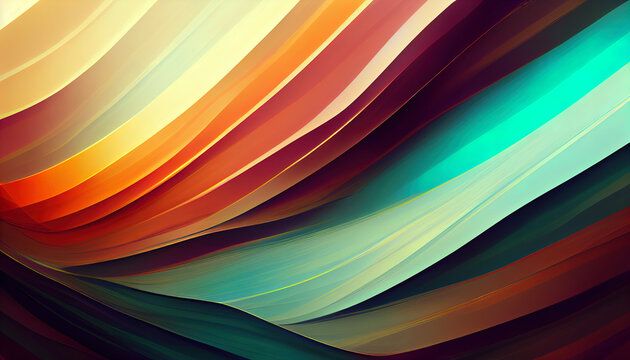 Rainbow Blend Background Layers Abstract. Gradient background design, colorful shapes.