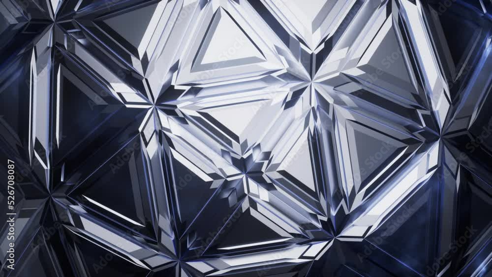 Poster abstract triangle shape geometry, 3d rendering.