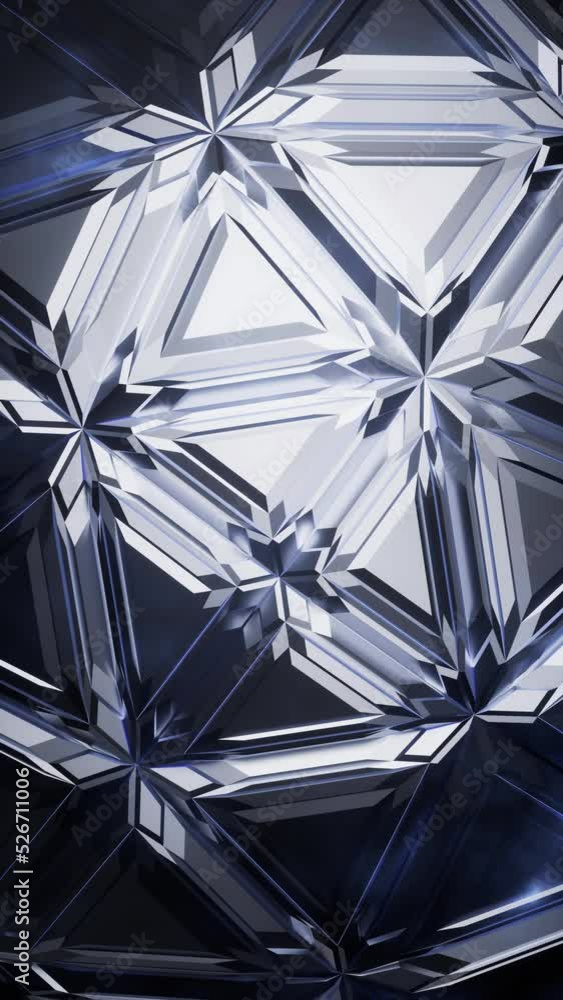 Poster abstract triangle shape geometry, 3d rendering.