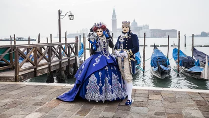 Zelfklevend Fotobehang Mask in carnival of Venice © Petr Zip Hajek