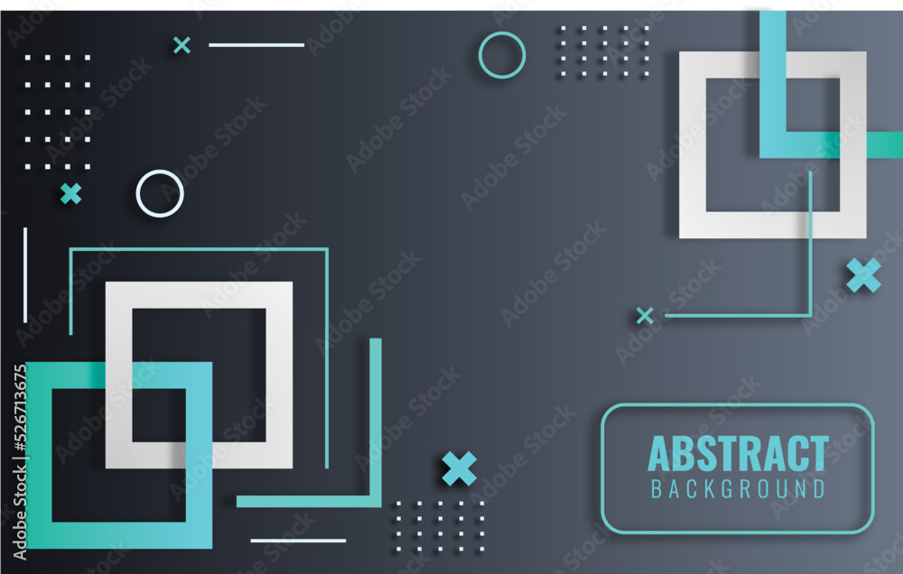 Fototapete geometric background with ornaments. abstract shapes compositions.