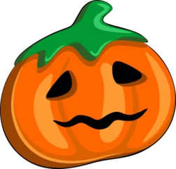 Rideaux occultants Dessiner Citrouille Halloween Candy Style élément isolé de nourriture orange douce