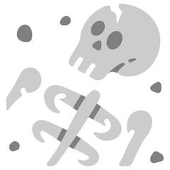 Archeology skeleton fossil