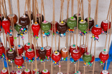 Porcelain tile balls made for decoration