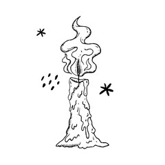 Autumn. A mystical vector collection of hand-drawn illustrations. Suitable for creating banner, posters, prints, fabric, ui elements