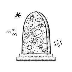 Autumn. A mystical vector collection of hand-drawn illustrations. Suitable for creating banner, posters, prints, fabric, ui elements