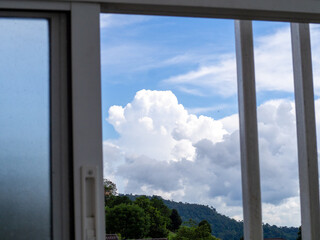 Indoor and sky at Phetchabun, Thailand.