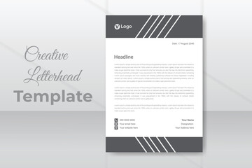 Professional business company letterhead template design