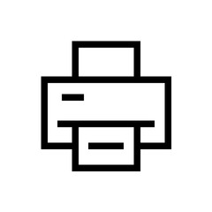 printer line icon