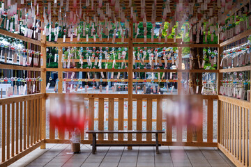 桜山八幡宮の風で揺れる風鈴