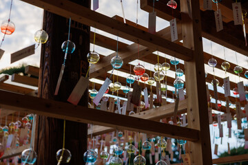 桜山八幡宮の風で揺れる風鈴