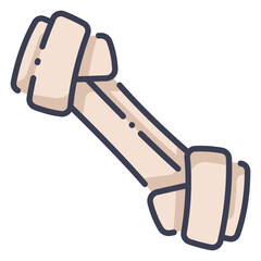 line color Knotted Bones