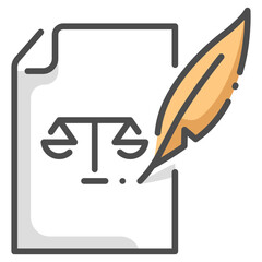writing law icon