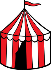 Circus tent png illustration