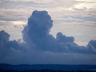 Mountain and sky at Phetchabun, Thailand.