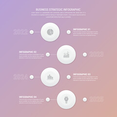 Business Strategic Infographic Design Illustration