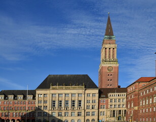 Historical Town Hall in Kiel, the Capital City of Schleswig - Holstein