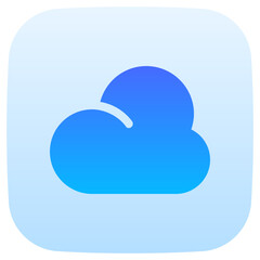 cloud flat gradient icon